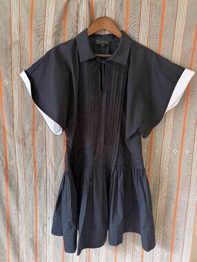 Lee Mathews Pleated Dress